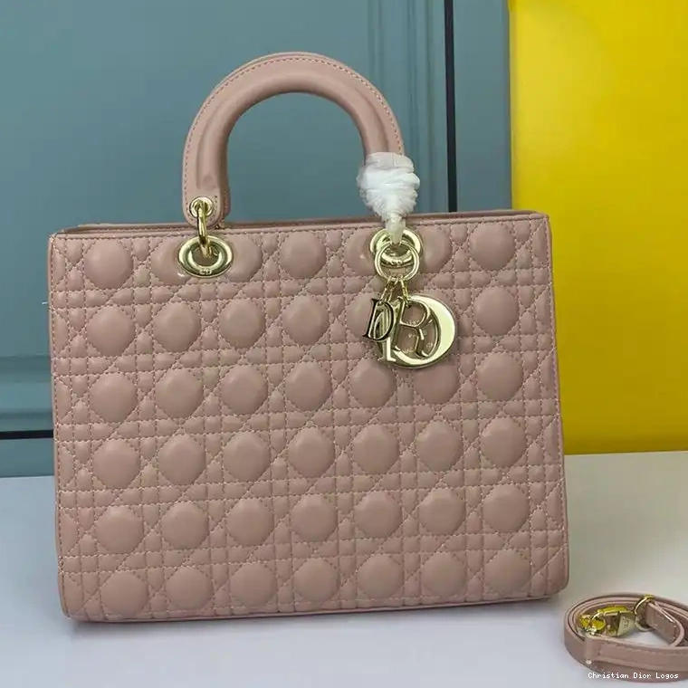 Lady Dior Cannage Gold Pink Lambskin Bag Large 0521 Luxury